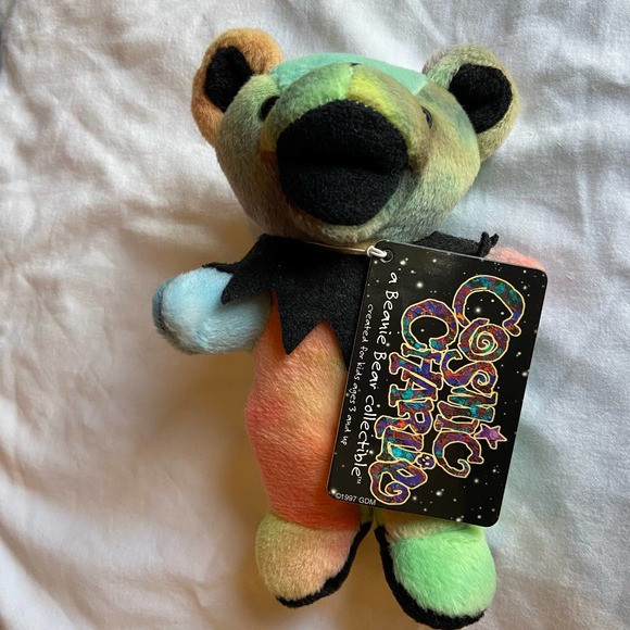 Grateful Dead Cosmic Charlie Bear Bean Liquid Blue Collect Vintage New Old Stock - Picture 1 of 8